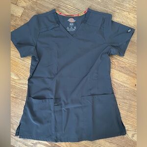 Gray scrub top